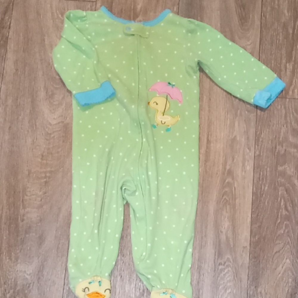 Green Polka Dot Kids One Piece